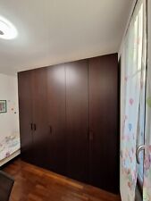 armadio 5 Ante Marrone Scuro camera da letto