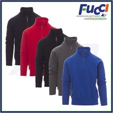 Felpa Uomo Con Mezza Zip Senza