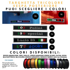 TARGHETTA dietro TRICOLORE