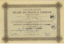 Azioni. SOLARI BELTRANDI &