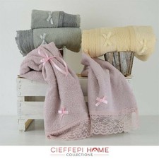 VERONICA Set 2 Asciugamani (Viso + Ospite) - Cieffepi Home Collections