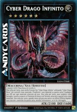 CYBER DRAGO INFINITO (Cyber Dragon Infinity) Segreta • RA04 IT068 • 1Ed • Yugioh