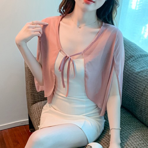 Donna rete chiffon bolero - chiffon,