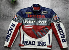 Giacca pelle moto - honda, repsol