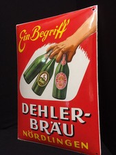 Insegna smaltata Dehler Bräu