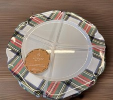 4 piatti rotondi ASPEN tartan