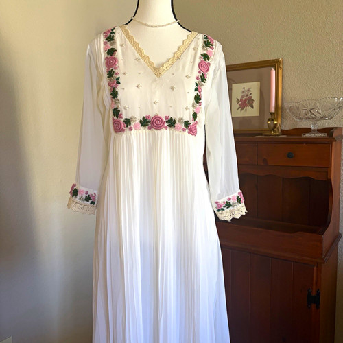 Abito donna bianco trasparente