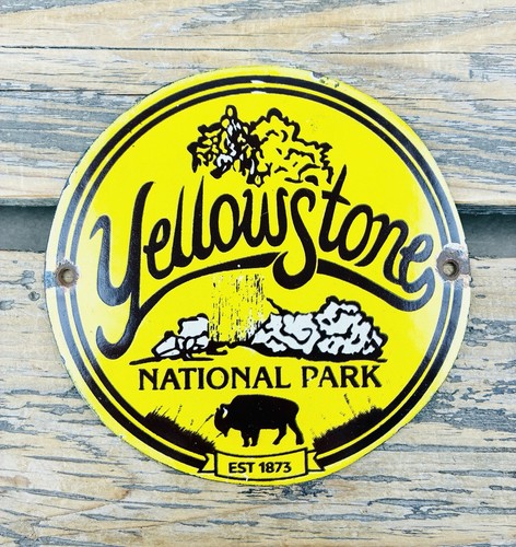 Insegna vintage yellowstone - insegna, 6"