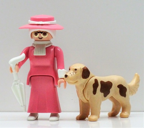 Fine vecchi dama - fine, rosa