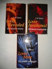 J.R. WARD - Lotto 3 libri LOVER REVEALED MINE AWAKENED * Rari /L75/
