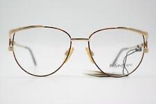 Vintage Brille YVES SAINT LAURENT 4003 Y106 Gold Schwarz Mehrfarbig Oval 