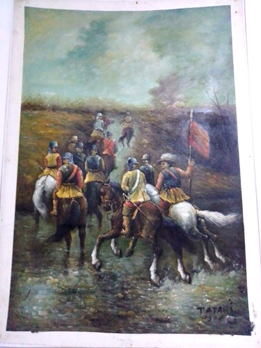 Olio tela grande cm100x70 - su,