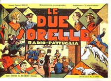 [424] RISTAMPE ed. Nerbini 1938 Radio Pattuglia "Le due sorelle" stato Edicola