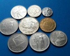 LOTTO 9 MONETE ITALIANE CON