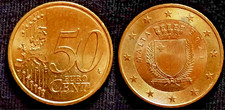 Malta moneta euro 50 - -,