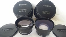 CANON DUE CONVERTITORI GRANDANGOLO 1.4x46 - 0,7x46 - USATI