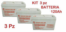 KIT 3 BATTERIA 120AH 12V AGM