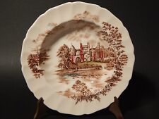 VINTAGE SEMI PORCELLANA JOHNSON BROS ANCIENT TOWERS PIATTO FONDO