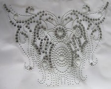 Abito scollo 7-1/2" strass