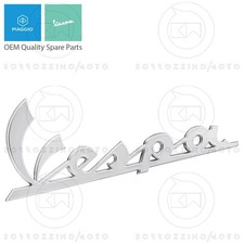 TARGHETTA SCRITTA FREGIO SCOCCA LATERALE IN METALLO PIAGGIO VESPA PX 125 150 200
