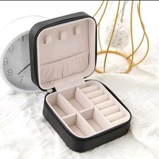 Porta Gioielli LPU Nero Organizer Donna – Scatola Anelli Collane Bracciali