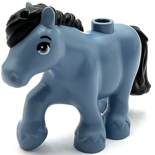 Lego nuovo cavallo blu sabbia