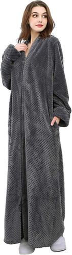 Accappatoio donna pile peluche