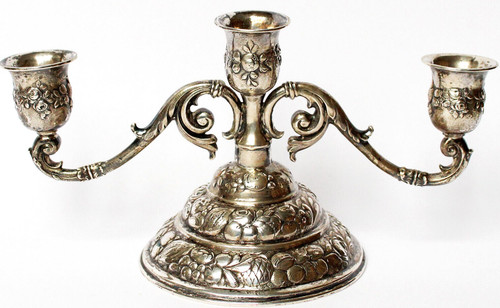 Candelabro argento 800 - candelabro,