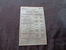 949 50  BICICLETTE EDOARDO BIANCHI LISTINO PREZZI VELOCIPEDI EPOCA