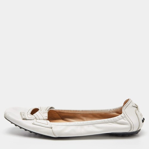 Ballerine tods pelle bianca - ballerine,