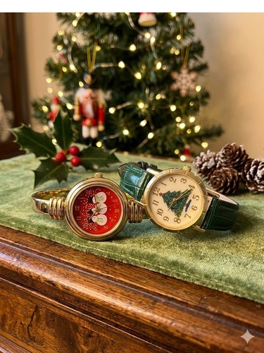 Orologio vintage natalizio - orologio,