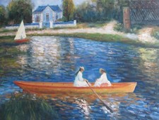 Classica Barca A Vela Sul Lago