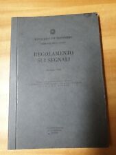 Libro Ferrovia Regolamento sui Segnali Ristampa 1982