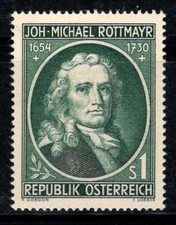 Austria 1954 Michel 1007 nuovo di zecca 100% 1 P, il pittore Rottmayr