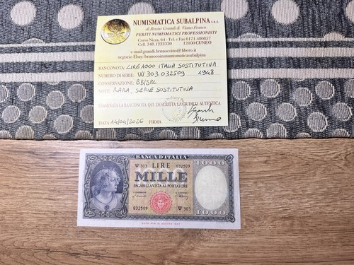 Banconota lire 1000 italia - banconota,