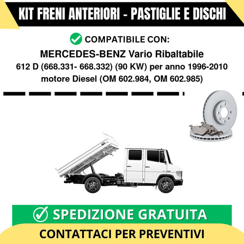 Kit freni anteriori - kit,