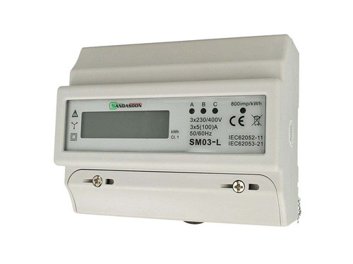 Contatore energia trifase - contatore, di