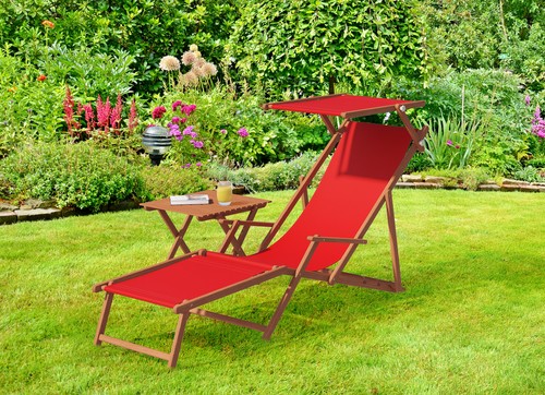 Sedia sdraio legno con - a,