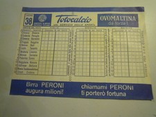 SCHEDINA DEL TOTOCALCIO -