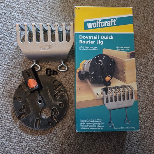 Wolfcraft router dovetail - router, jig
