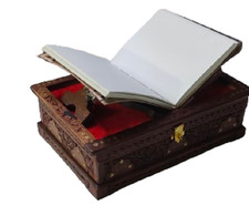 Scatola legno libro sacro - legno,