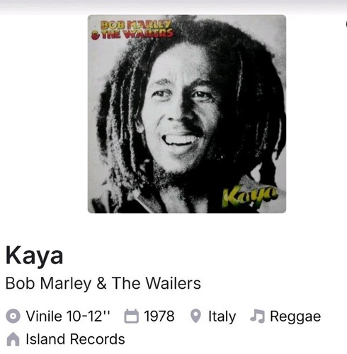 Bob marley the wailers kaya - bob, wailers-kaya