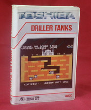 Videogioco MSX su cassetta Driller Tanks Toshiba Hudson Soft 1983 retro games