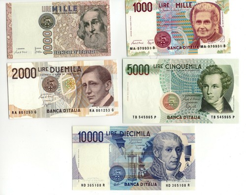 Lotto banconote lire 1000 - x,