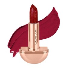 Colors Queen Glitter Rossetto, Rosso Chili Sfumatura 3gm