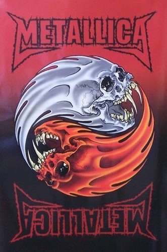 Poster metallica teschi yin - poster,