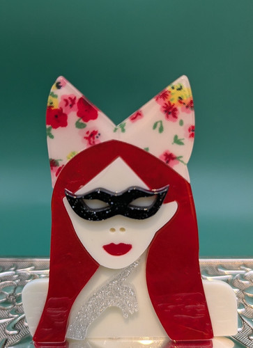 Guanto vintage moderno - , spilla
