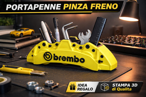 Portapenne pinza freno stile - portapenne,