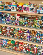 LOZ Mini Blocchi Street Stores Casa Blocchi Costruzione Set Mattoni Giocattoli per Bambini