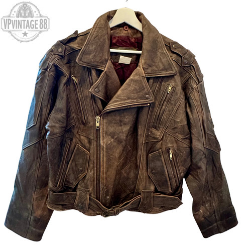 Vintage leather men biker - vintage, men's